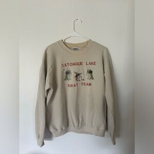 Vintage Oxtongue Lake Crew Neck Sweater